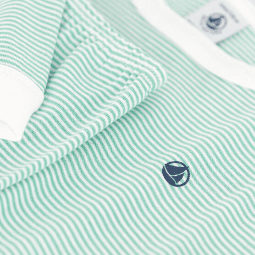 Petit Bateau / Nattøj Sæt / Grønne Striber — billede 4