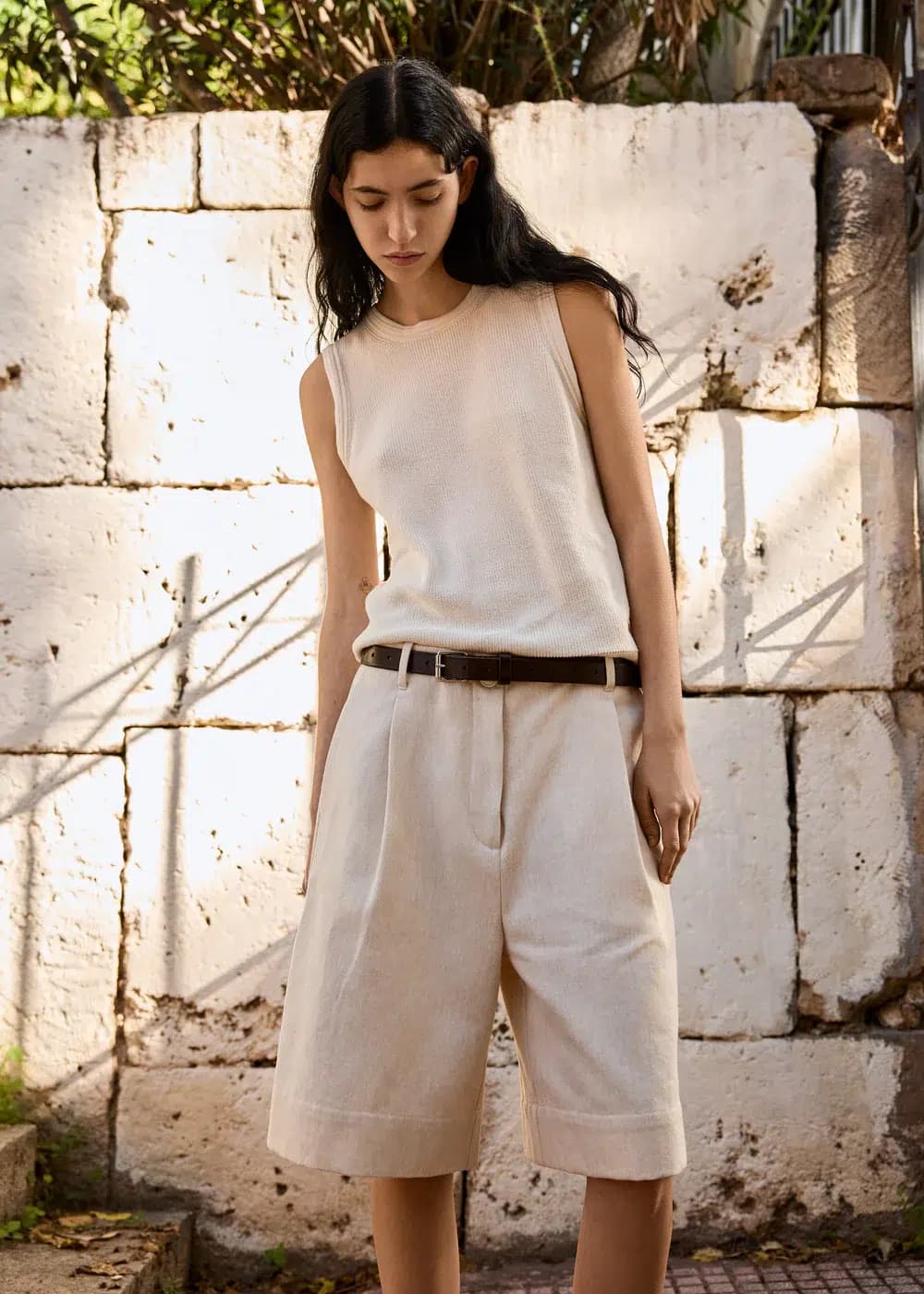 Aiayu / Aaesha strikket top / Pure Ecru — billede 4