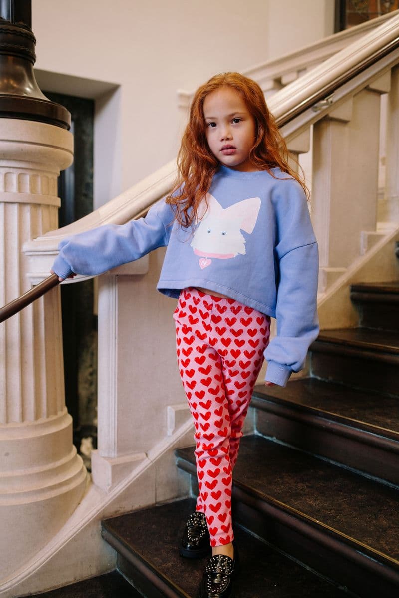 Daily Brat / Adore Leggings med hjerter / Lyserød — billede 2