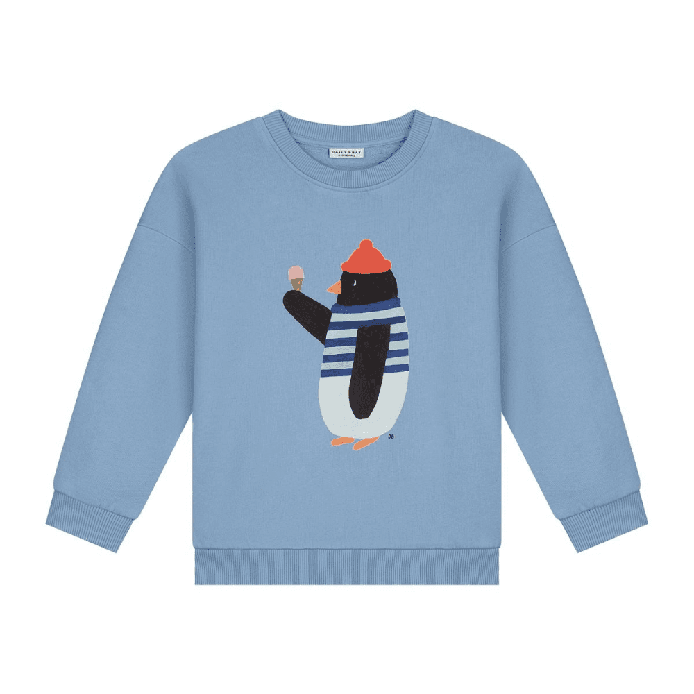 Daily Brat / Sweatshirt Pingvin / Blå — billede 2