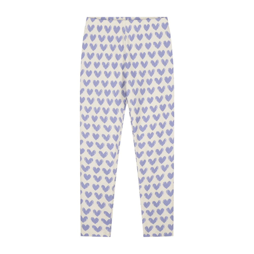 Daily Brat / Adore Leggings med hjerter / Lyseblå