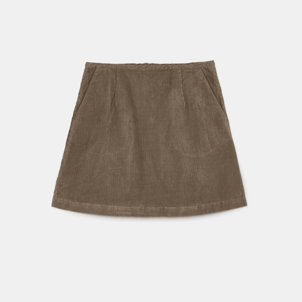 Aiayu / Mini Skirt Corduroy / Brown Khaki — billede 1