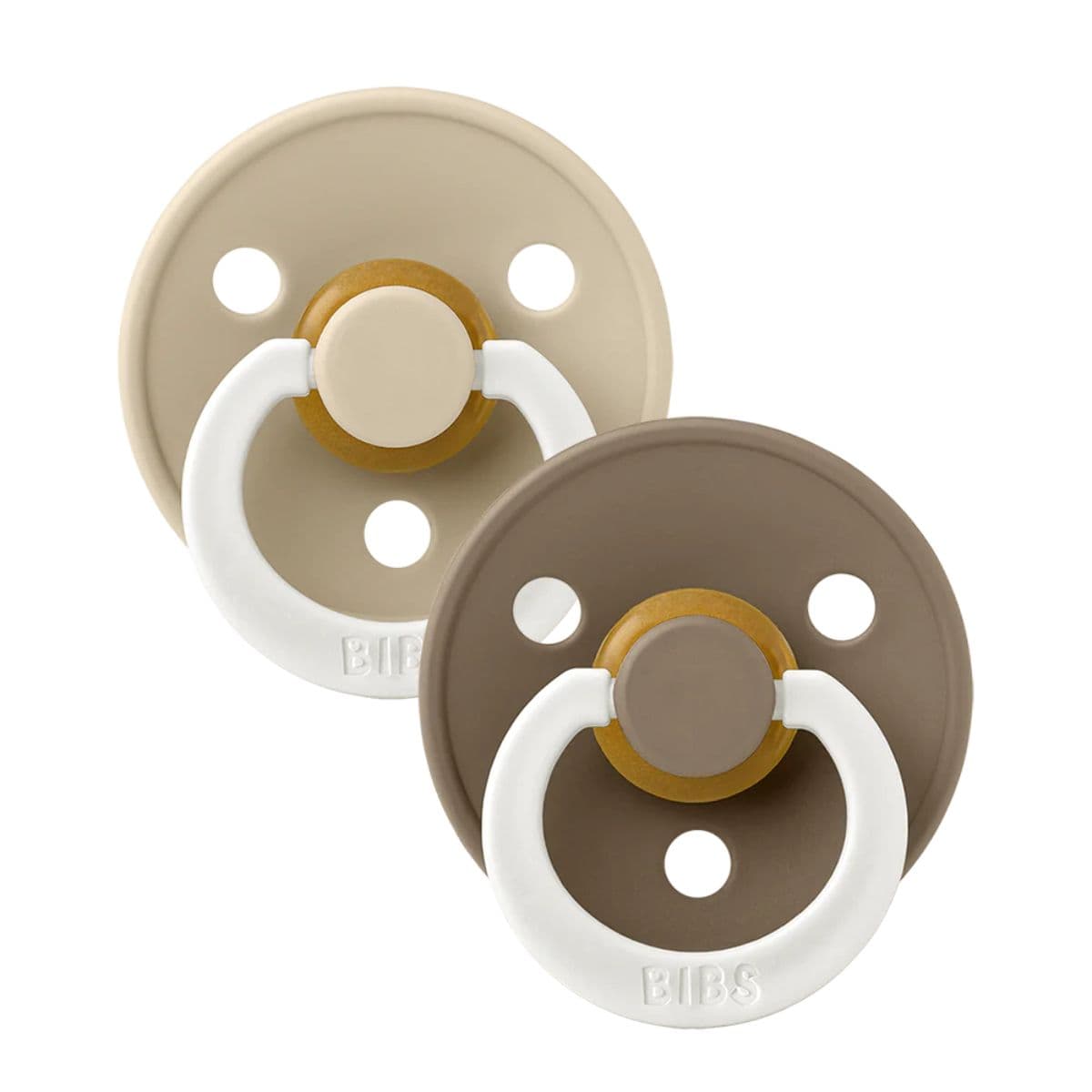 BIBS Colour Glow 2 Pak Vanilla/Dark Oak — billede 1