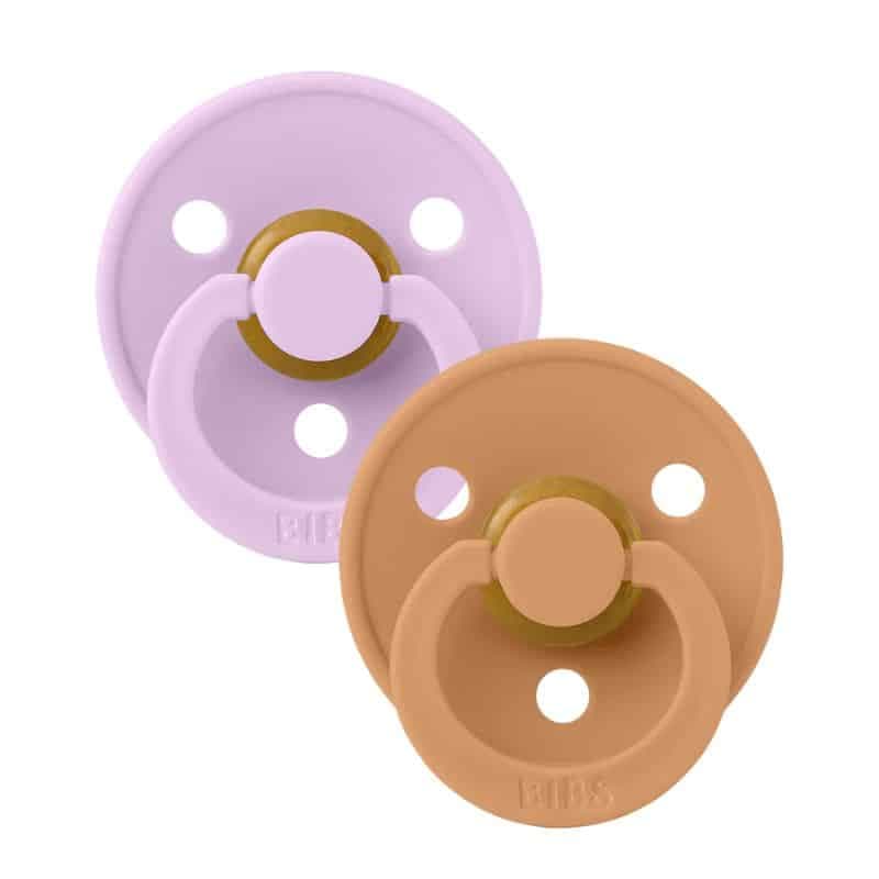 BIBS Colour 2 Pak Violet Sky/Pumpkin — billede 1