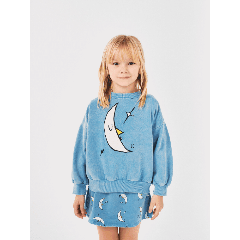 Bobo Choses / sweatshirt måne / blå — billede 2