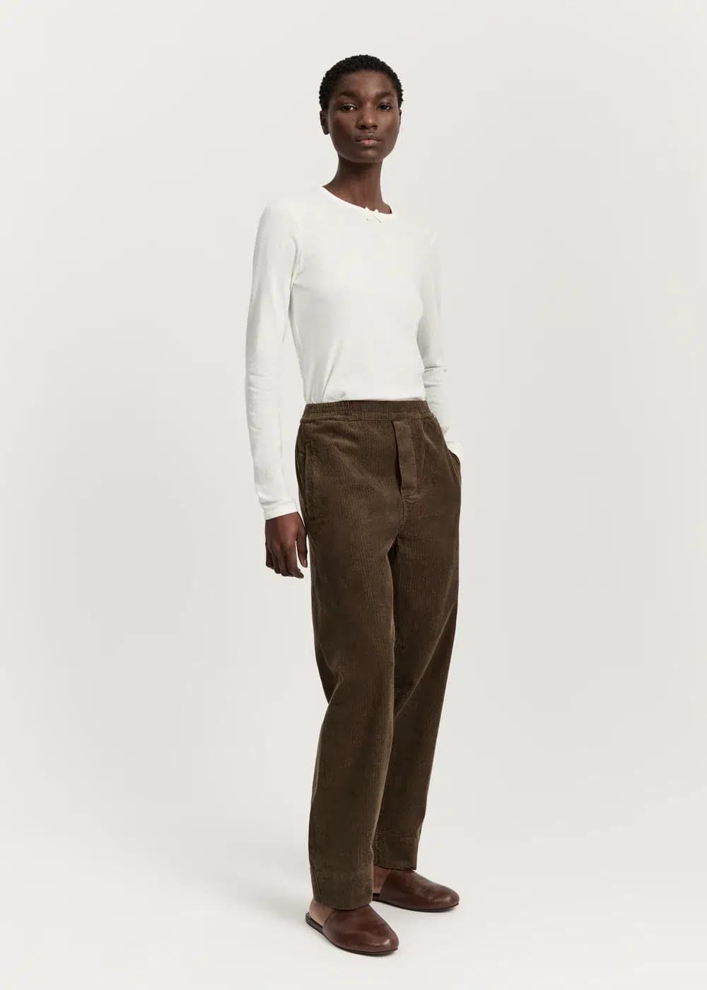 Aiayu / Coco Pant Corduroy / Bark — billede 3