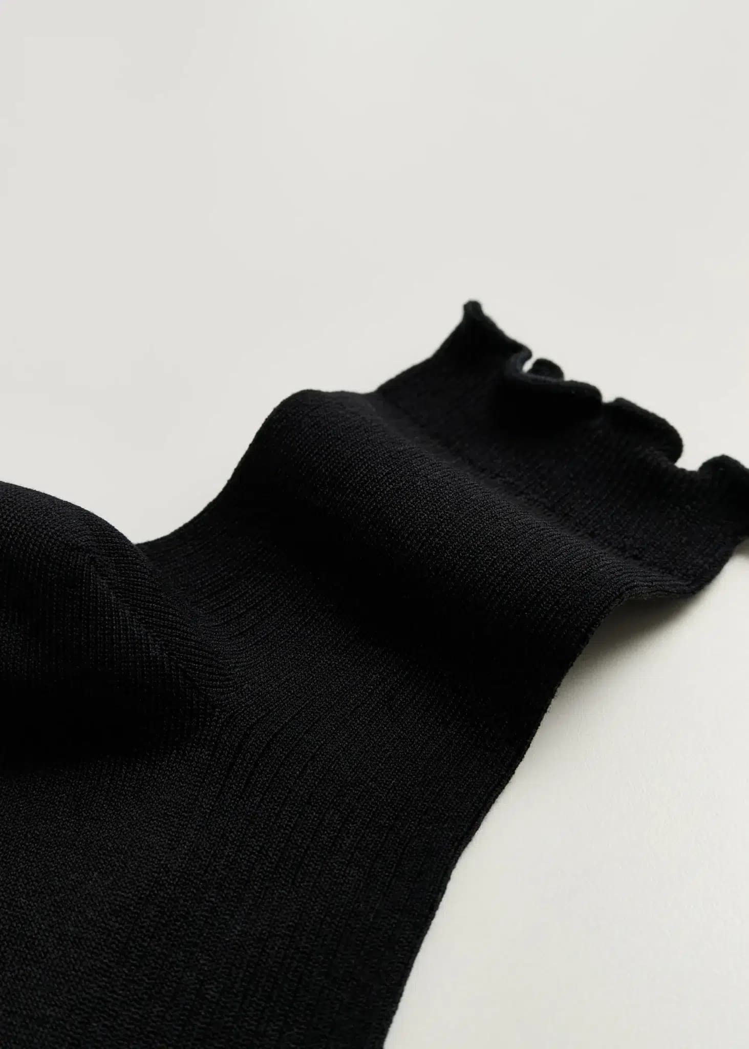 Aiayu / Cotton Frill Strømper / Black — billede 3