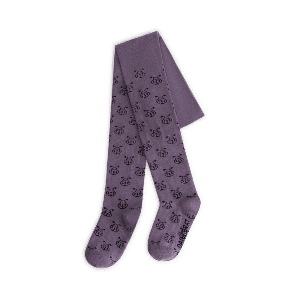 Daily Brat / Strømpebukser med Mariehøns / Lavender — billede 1