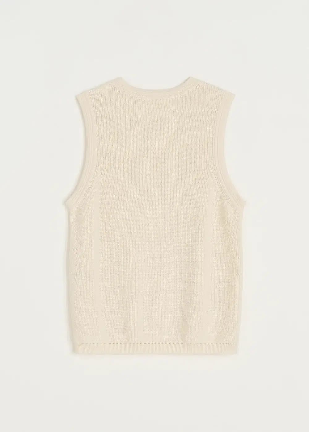 Aiayu / Aaesha strikket top / Pure Ecru — billede 3