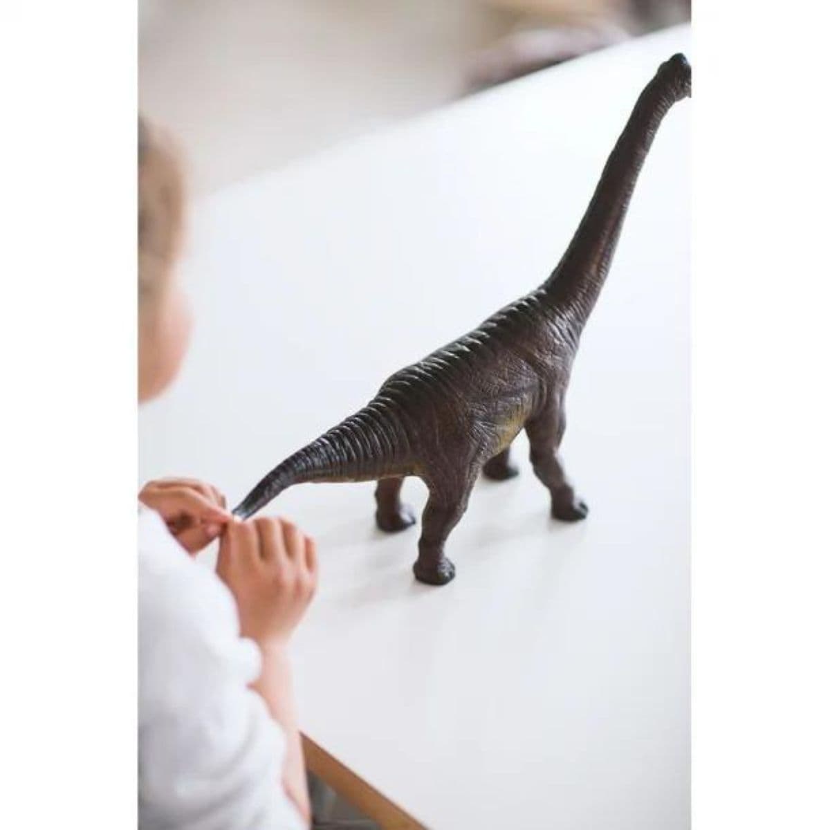 Green Rubber Toys / Bracchiosaurus Dinosaur — billede 1