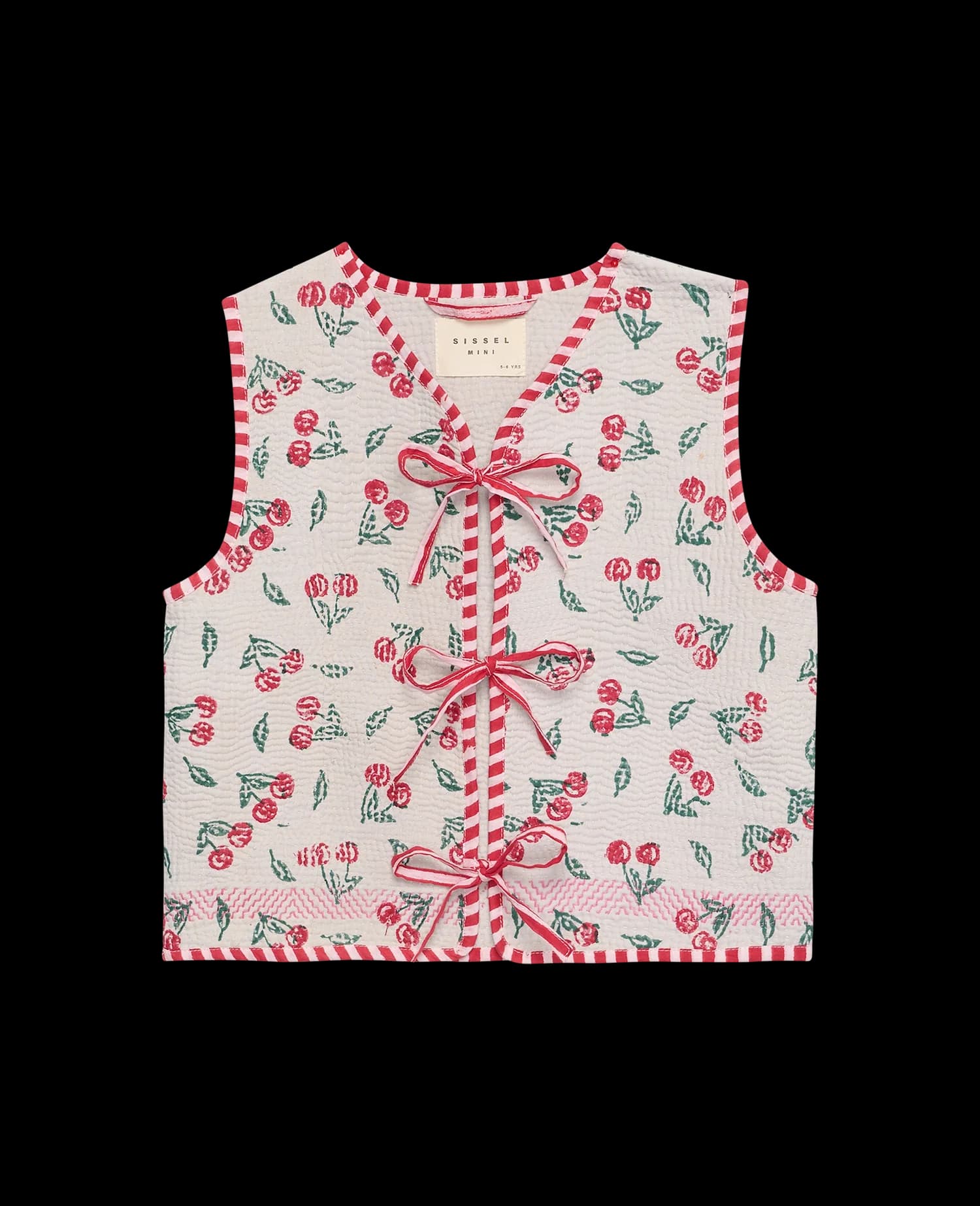 Sissel Edelbo MINI / Gro vest / Vintage Kantha Cherry — billede 1
