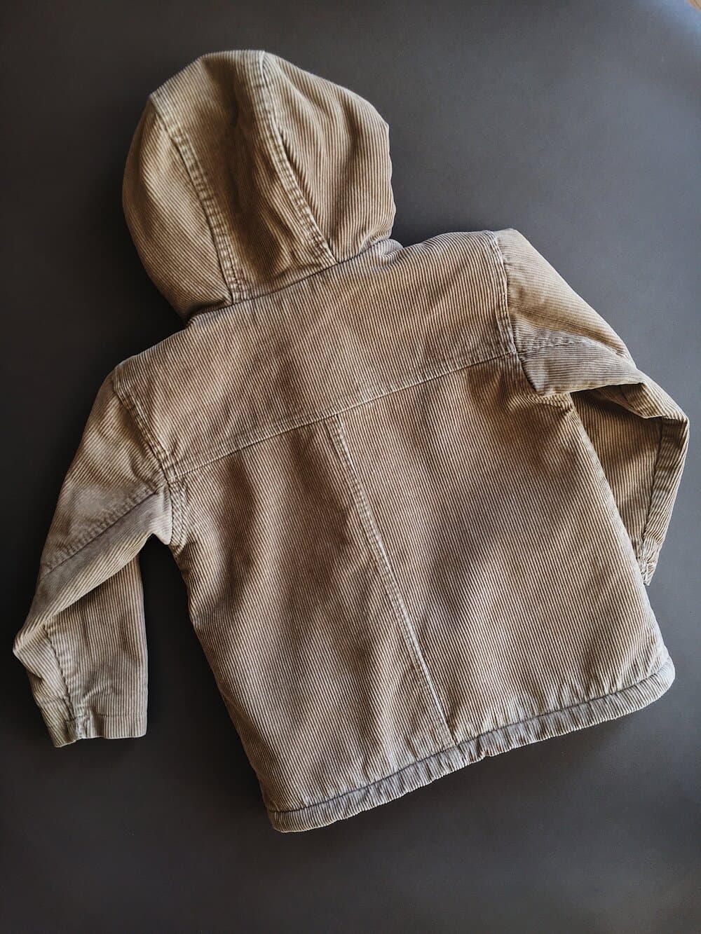 Corduroy Hooded Jacket Warm Lining — billede 3