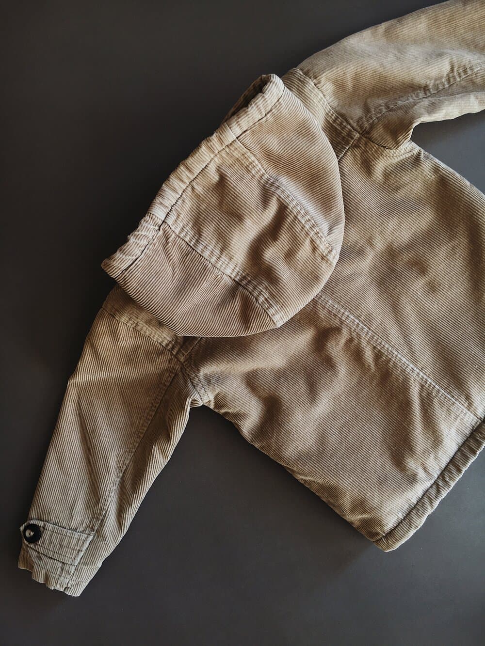 Corduroy Hooded Jacket Warm Lining — billede 4