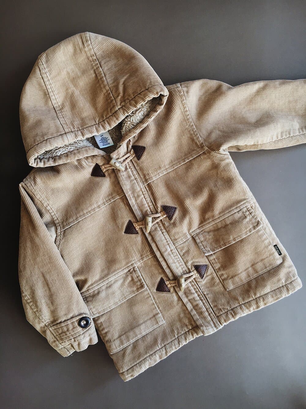 Corduroy Hooded Jacket Warm Lining — billede 1