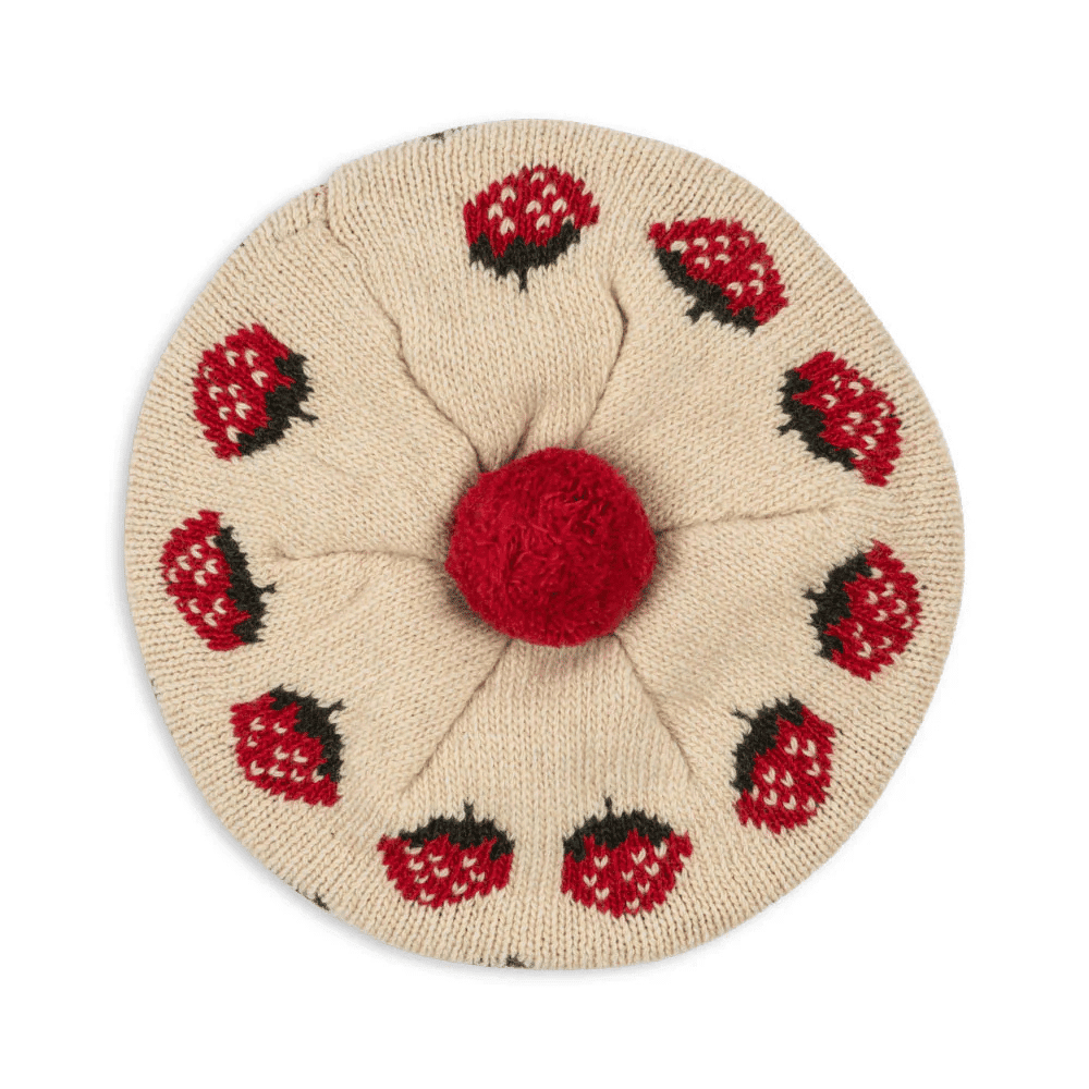 Konges Sløjd / Belou Knit Beret / Jordbær — billede 2
