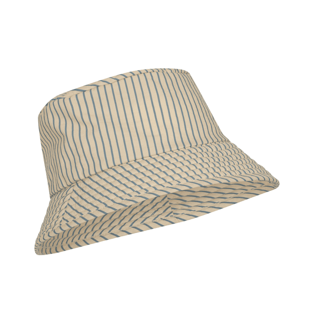 Konges Sløjd / Asnou UV bucket hat / Blå striber — billede 1