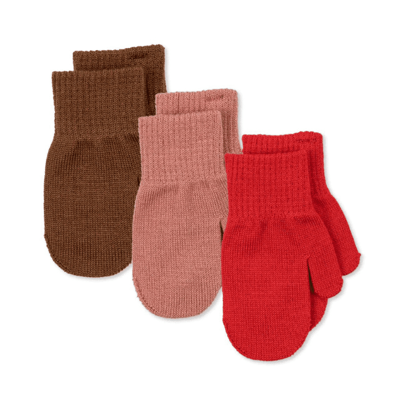 Konges Sløjd / Filla luffer / Rose, pecan, scarlet — billede 1