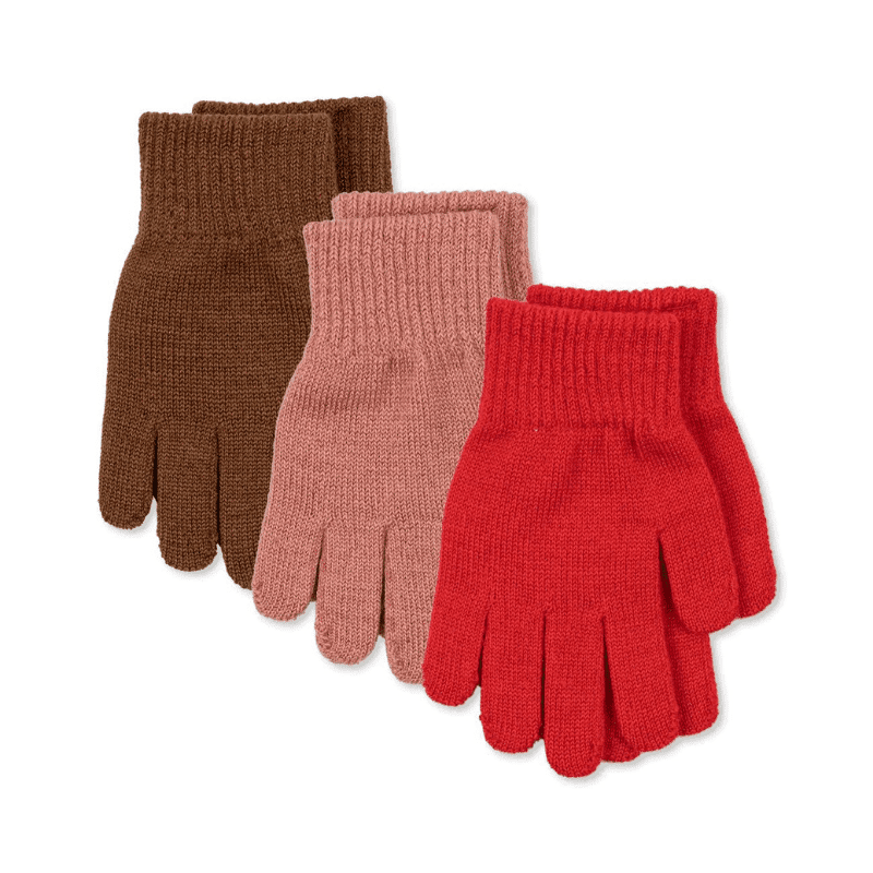 Konges Sløjd / Filla vanter / Rose, pecan, scarlet — billede 1