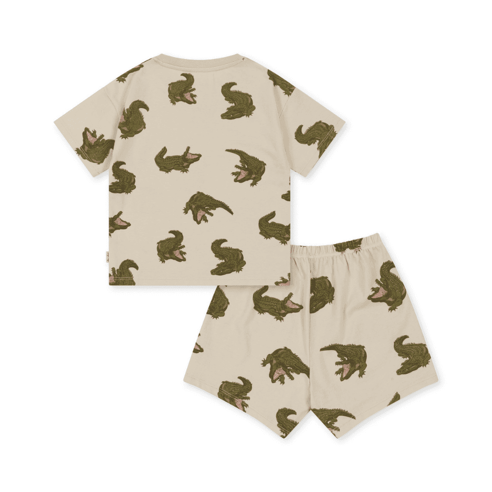 Konges Sløjd / Lin Shorts T-shirt sæt / Crocodile — billede 4
