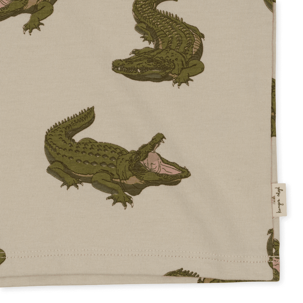 Konges Sløjd / Lin Shorts T-shirt sæt / Crocodile — billede 2