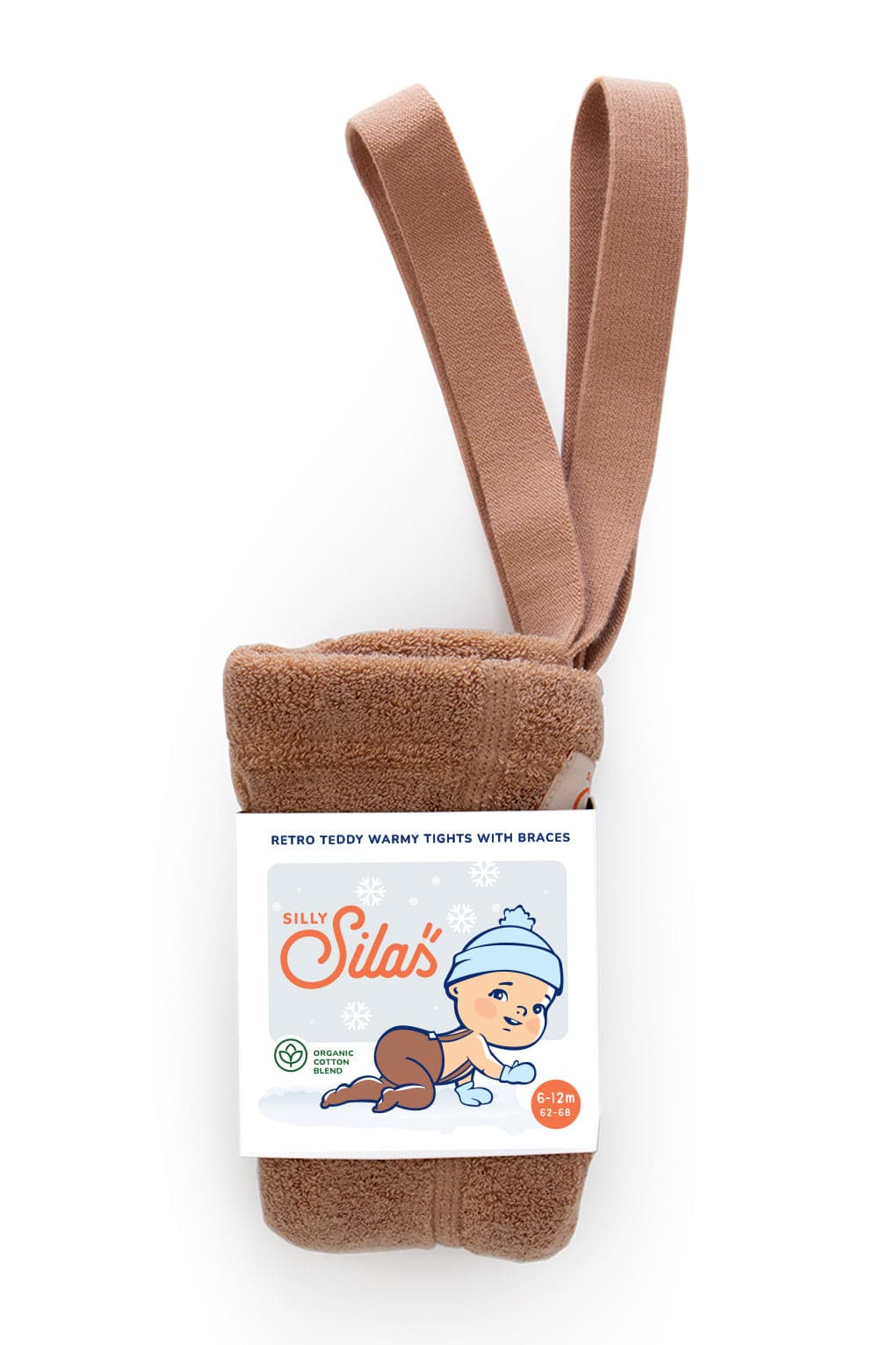 Silly Silas / Teddy strømpebukser med seler- Light brown