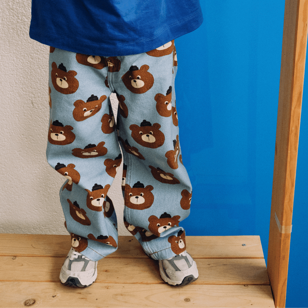 Tiny Cottons / Jeans med bjørne / Blå — billede 1