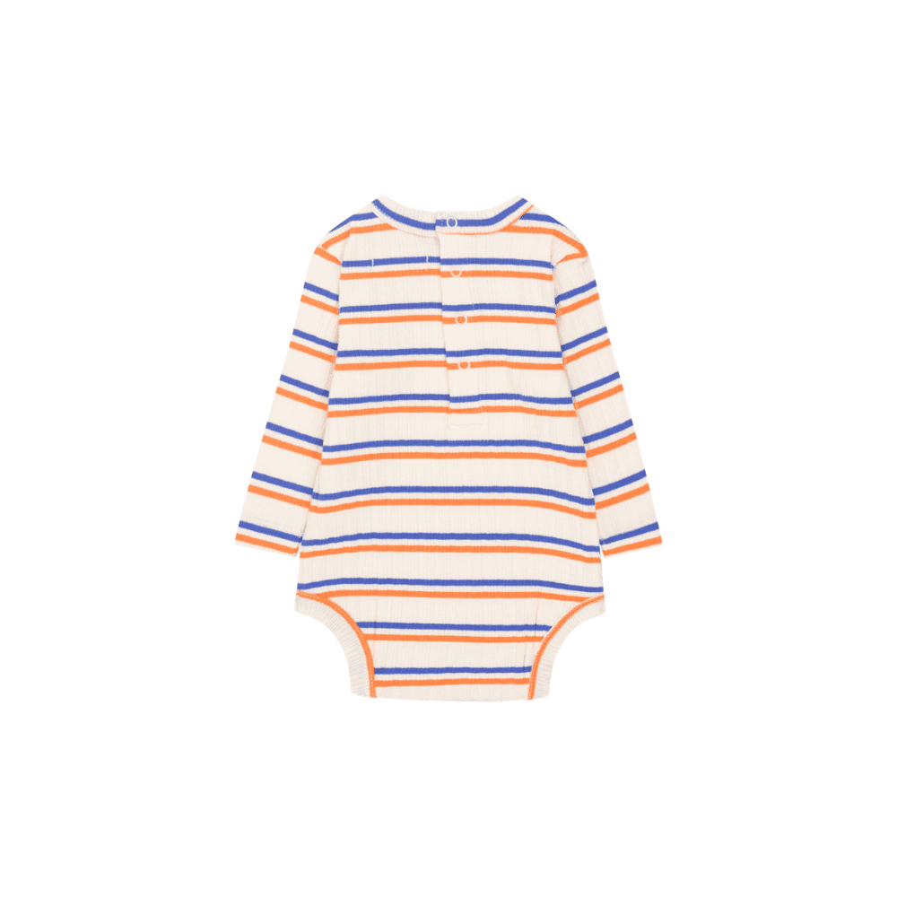 Tiny Cottons / Rib Body / Orange Blå Striber — billede 2