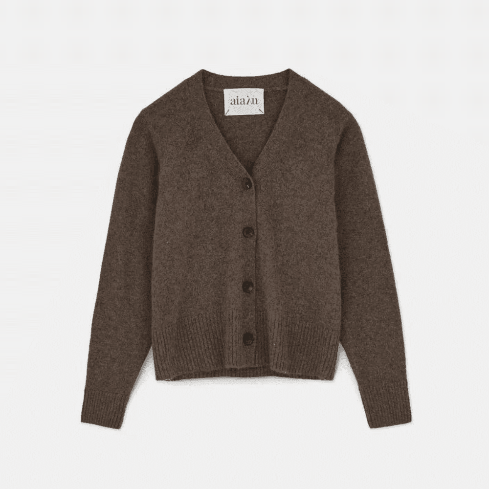 Aiayu / Ingrid Cashmere Cardigan / Pure Dark Brown — billede 1