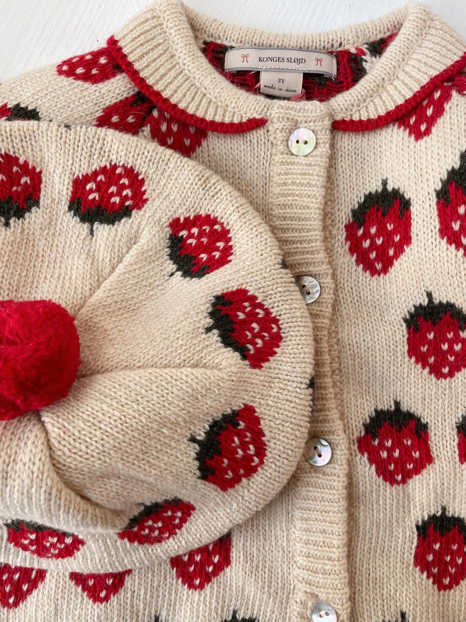 Konges Sløjd / Belou Jordbær Cardigan — billede 7