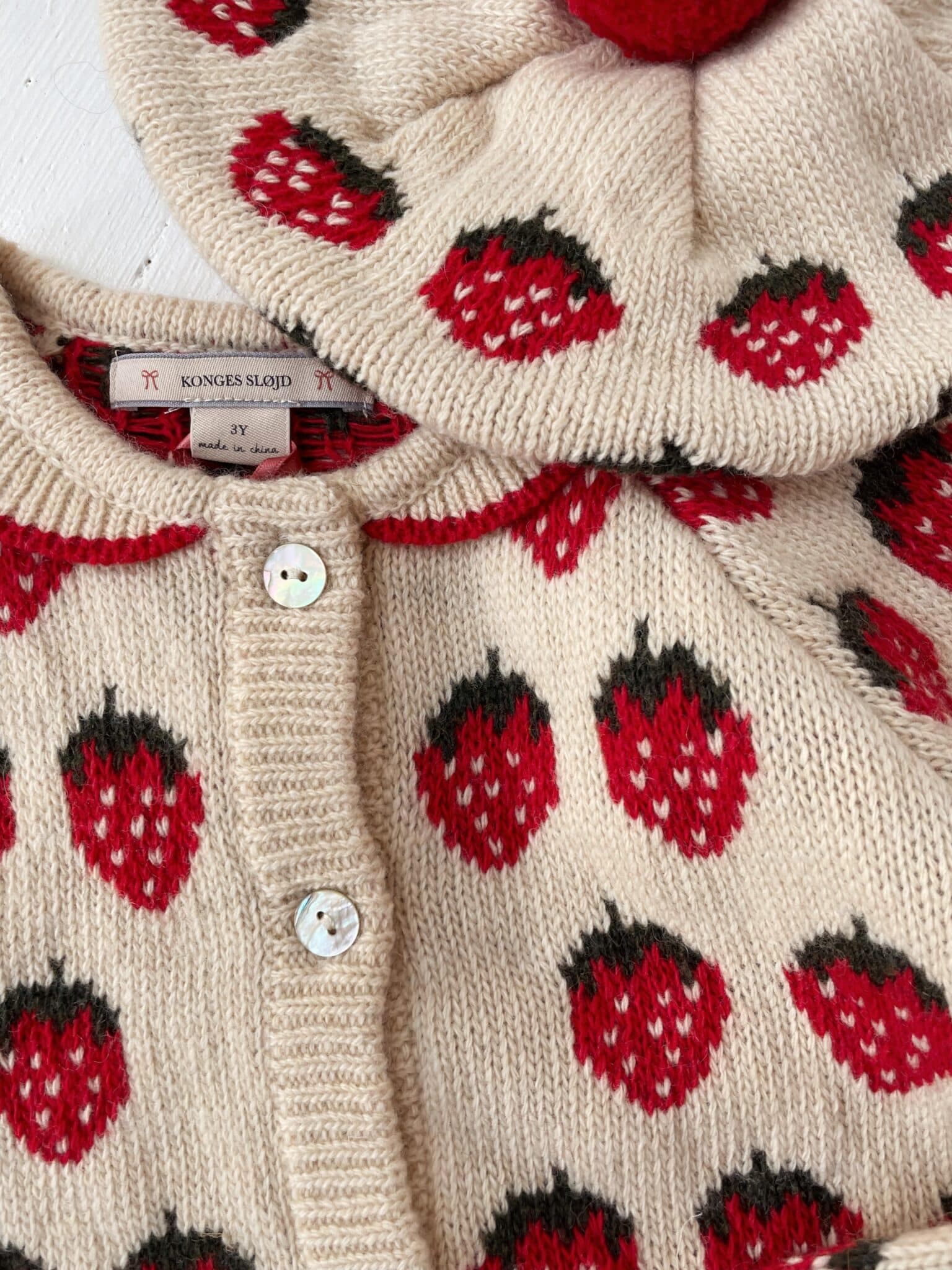 Konges Sløjd / Belou Jordbær Cardigan — billede 3