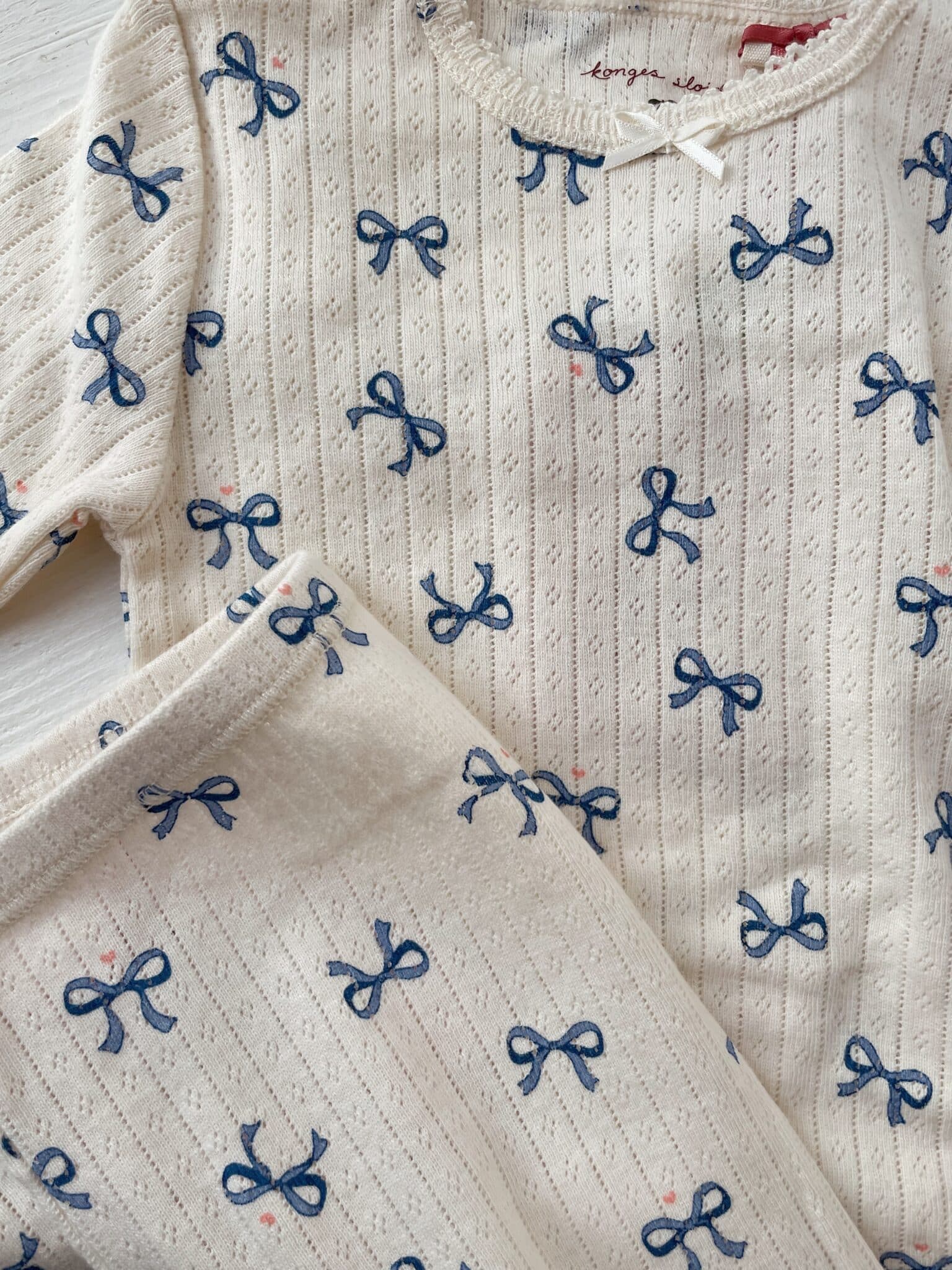 Konges Sløjd / Minnie body med sløjfer / Bow Blue — billede 2