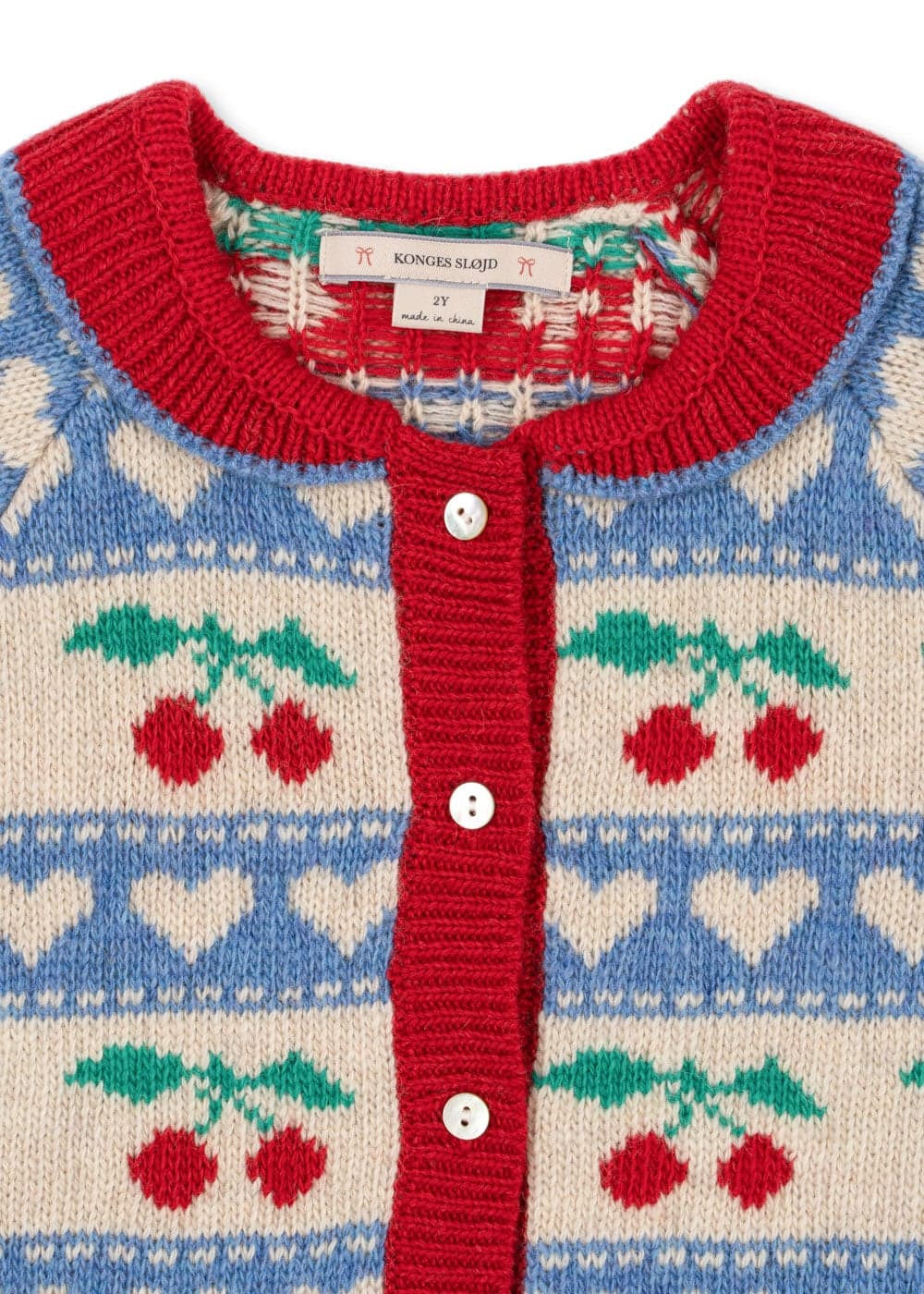 Konges Sløjd / Belou Cherry Stripe Cardigan — billede 3