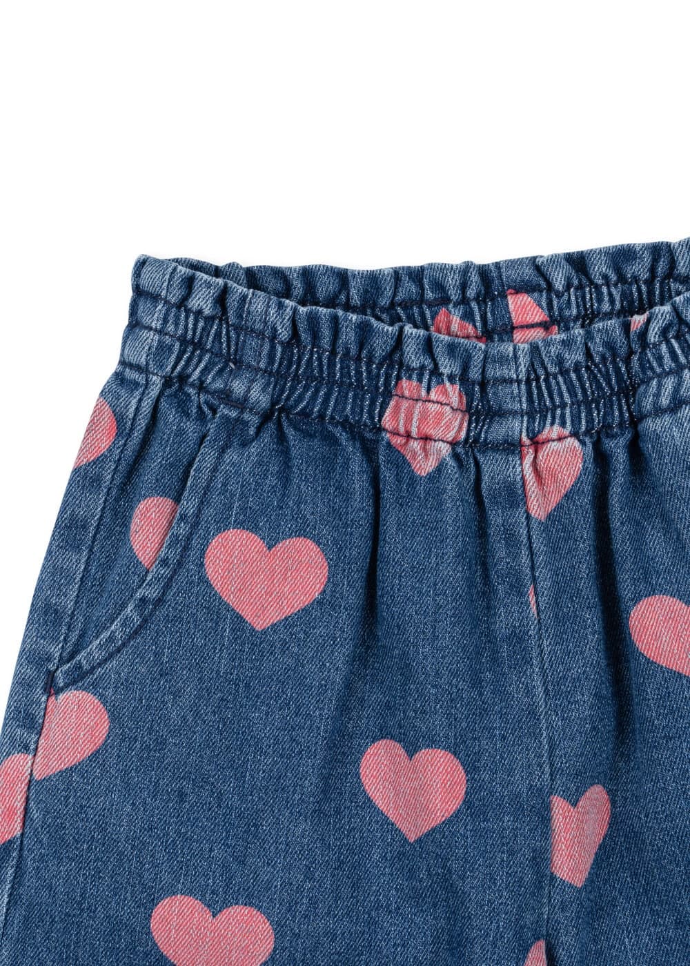 Konges Sløjd / Magot Denim Jeans med hjerter / Bon Coeur Pink — billede 2