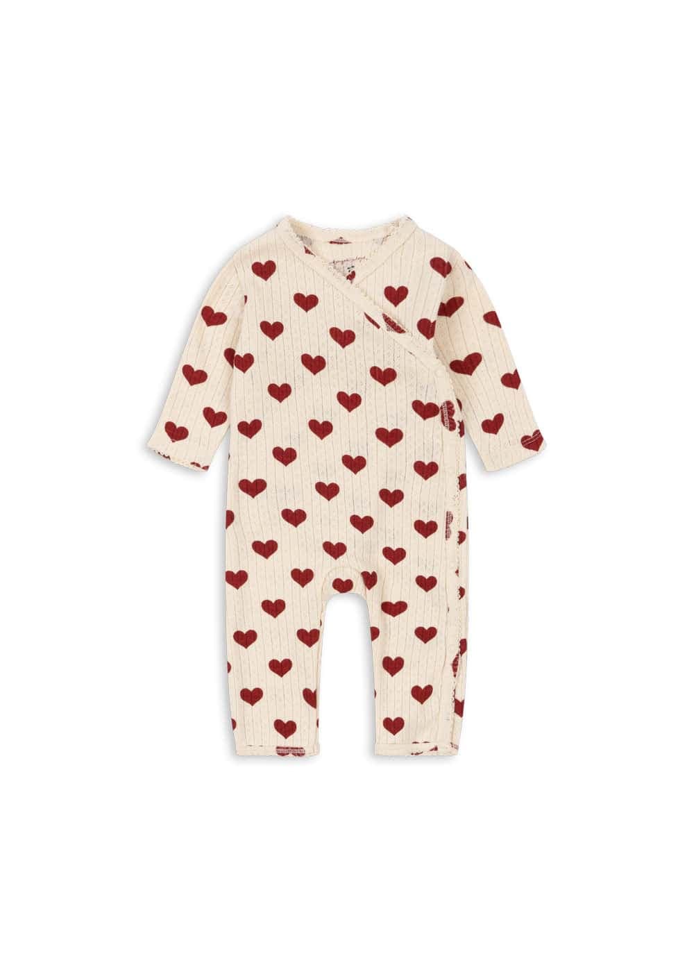 Konges Sløjd / Minnie newborn heldragt med hjerter — billede 1