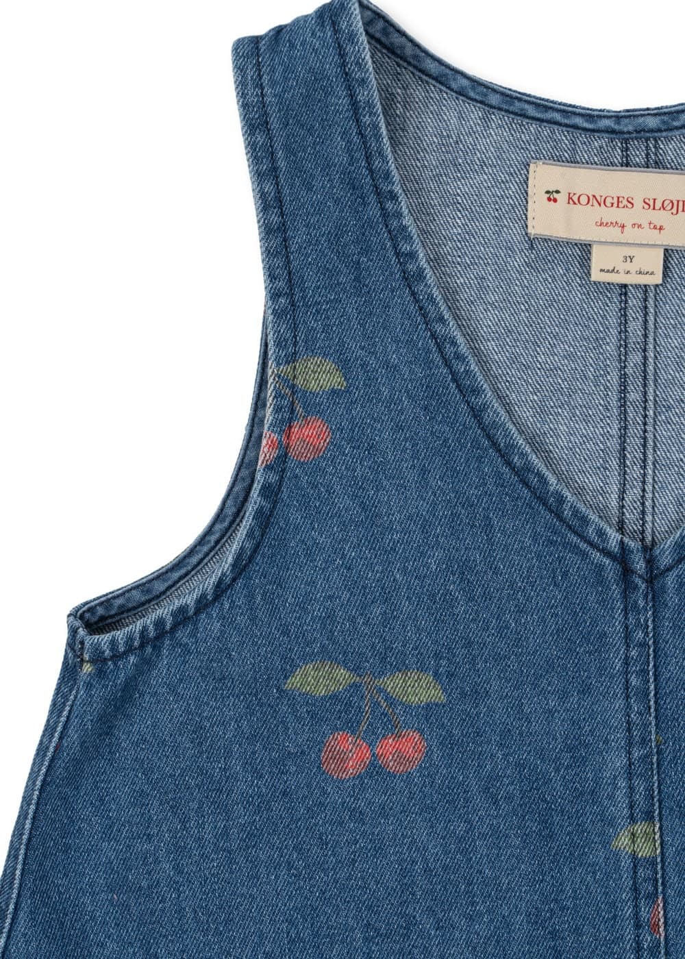 Konges Sløjd / Magot Denim Kjole med kirsebær / Ma Grande Cerise — billede 2