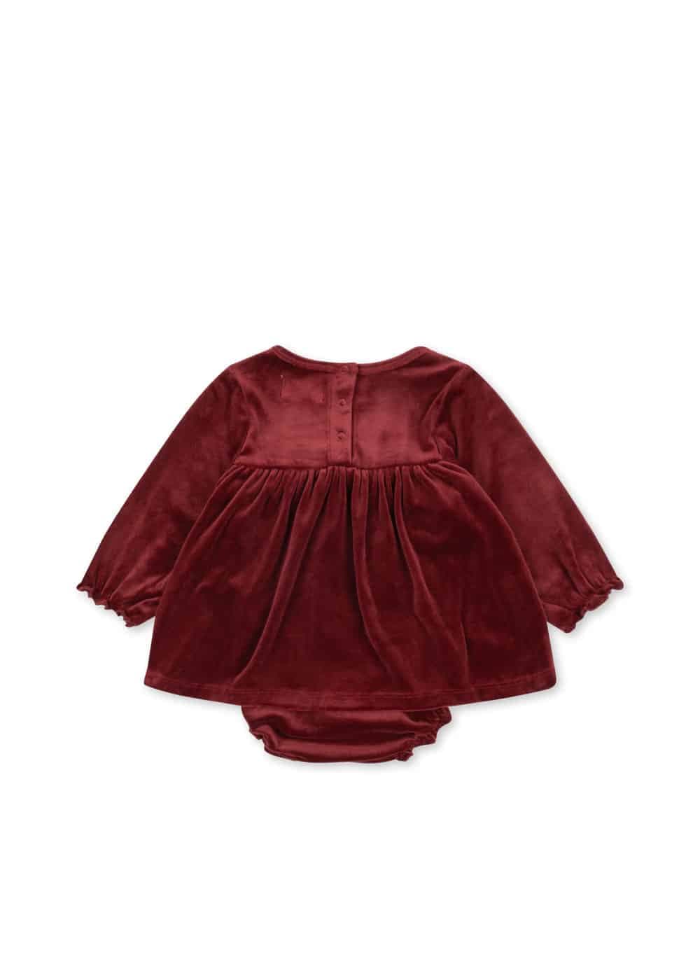 Konges Sløjd / Jingle Baby romper kjole / Red Dahlia — billede 1