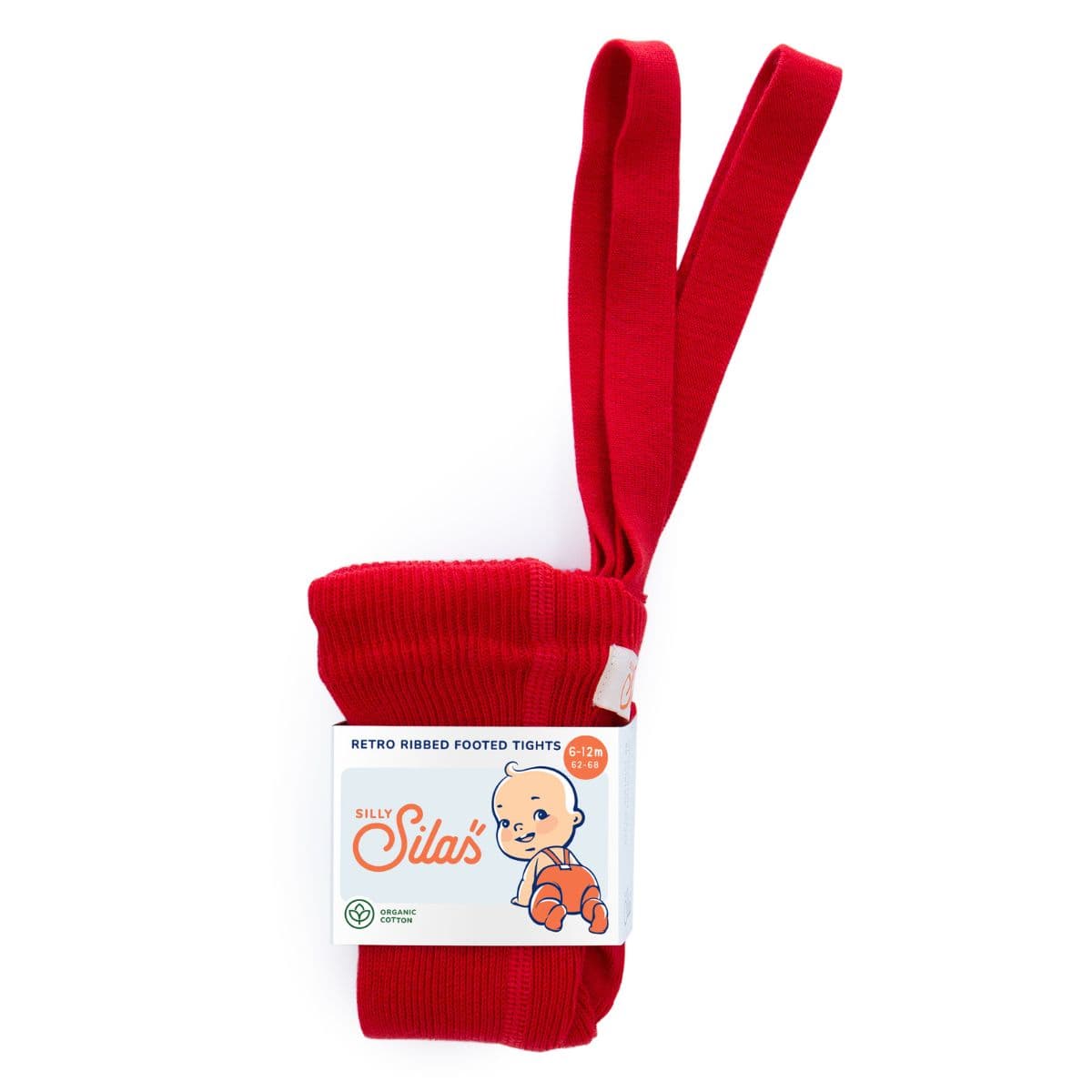 Silly Silas / Strømpebukser med seler - love red