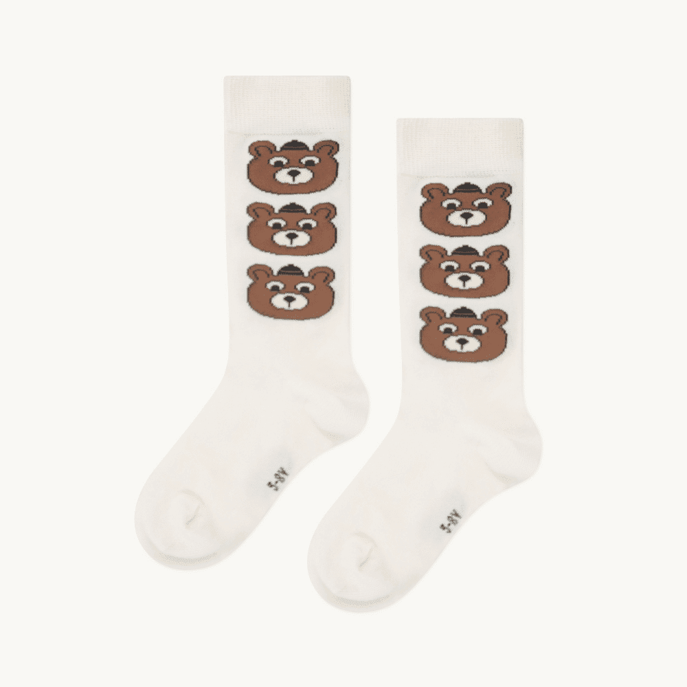 Tiny Cottons / Strømper med bjørne / vanilla — billede 2