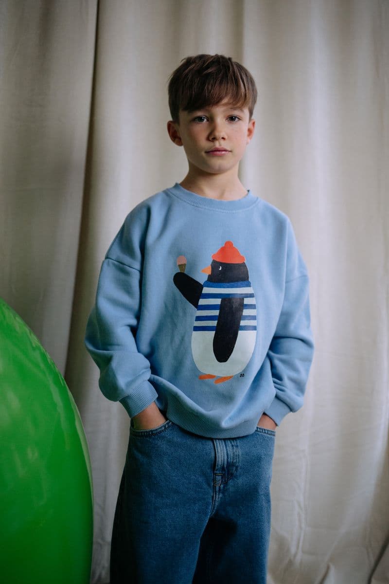 Daily Brat / Sweatshirt Pingvin / Blå — billede 3