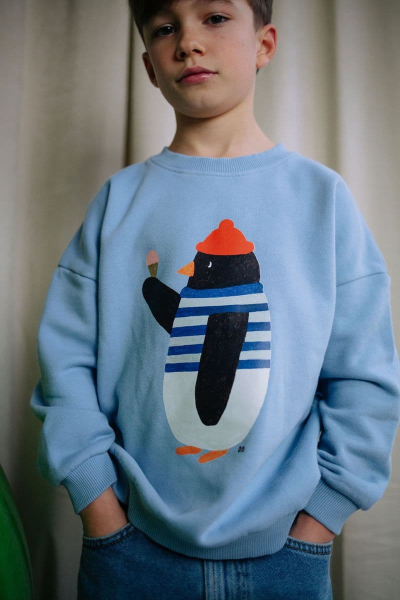 Daily Brat / Sweatshirt Pingvin / Blå — billede 1