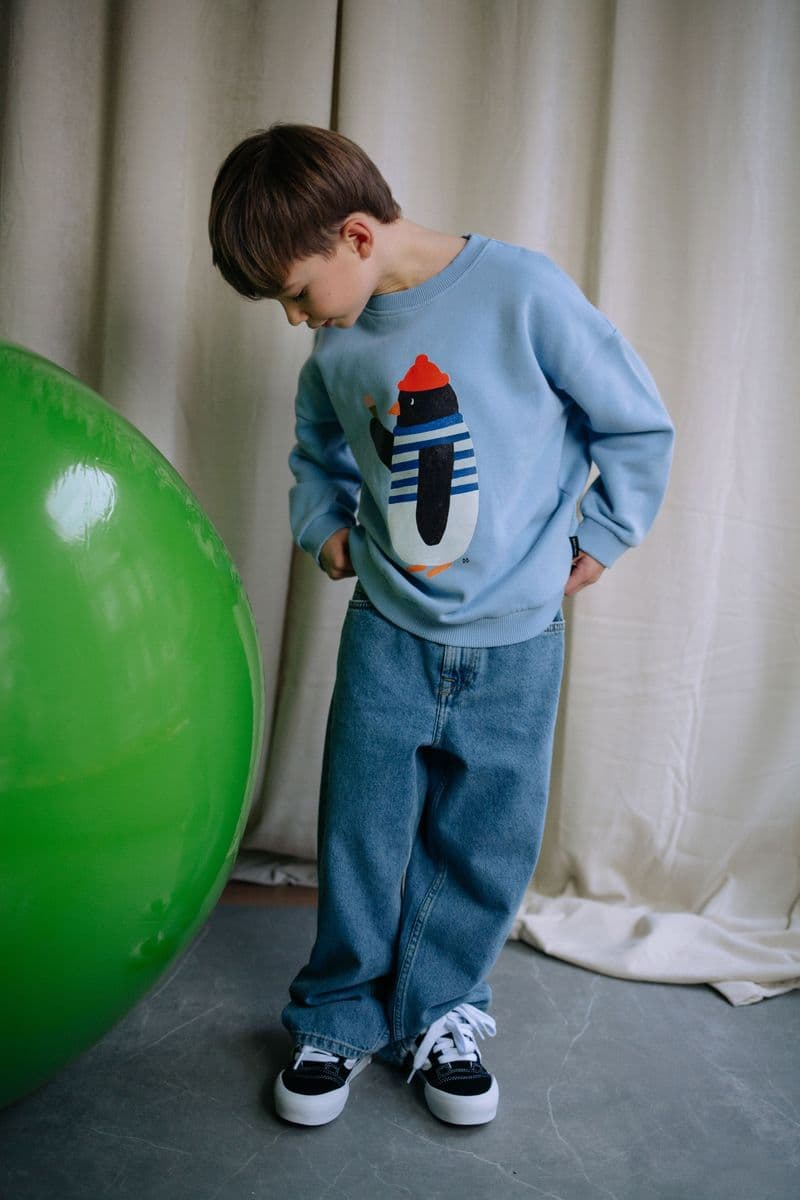 Daily Brat / Sweatshirt Pingvin / Blå — billede 4