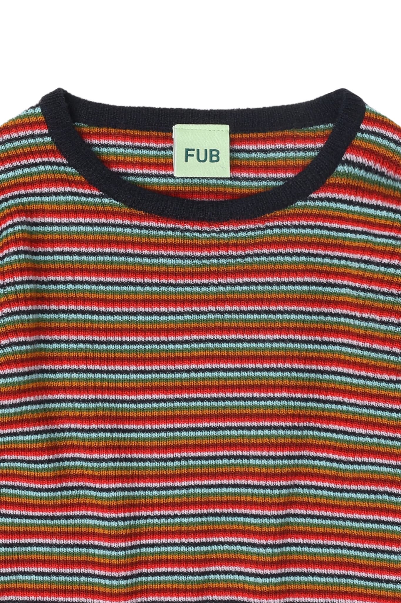 FUB / Rib Uld Bluse / Multi Striber — billede 2