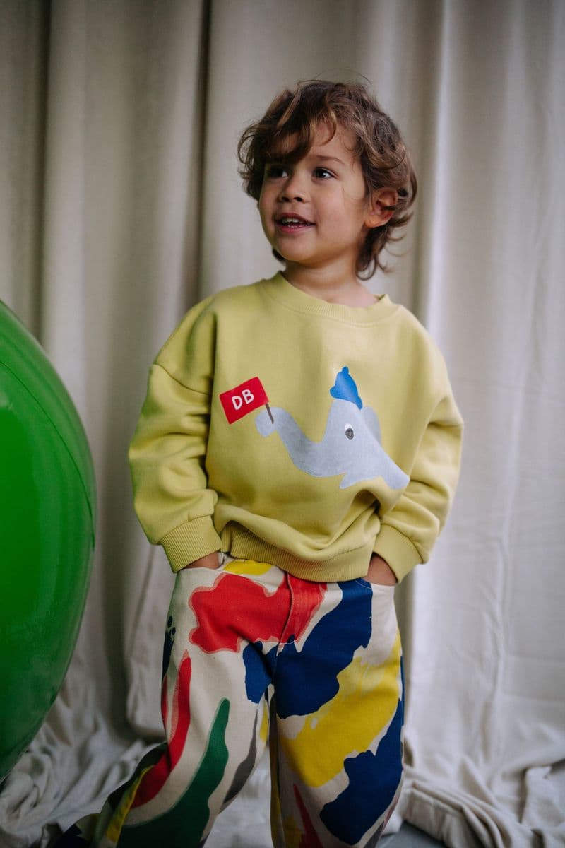 Daily Brat / Sweatshirt Elefant / Gul — billede 1