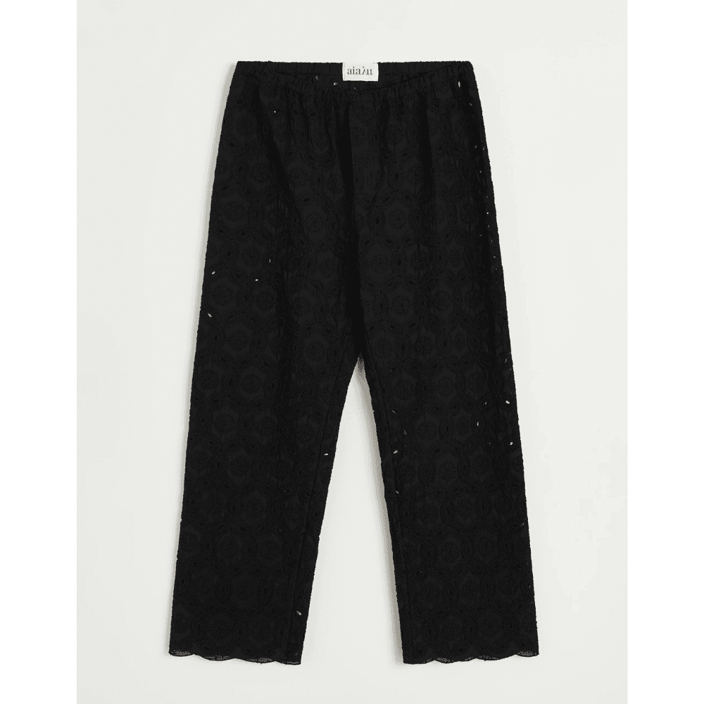 Aiayu / Ava Pant Embroidery / Black — billede 1