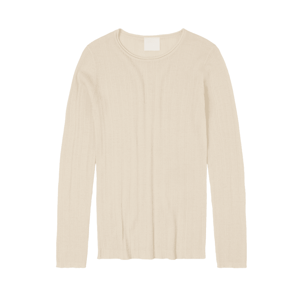 FUB Woman — FUB Woman / Rib Uld Bluse / Ecru