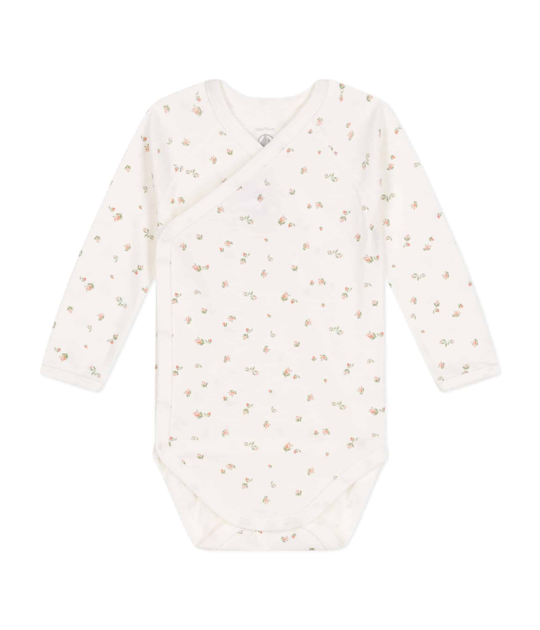 Petit Bateau / Newborn body / blomster — billede 1