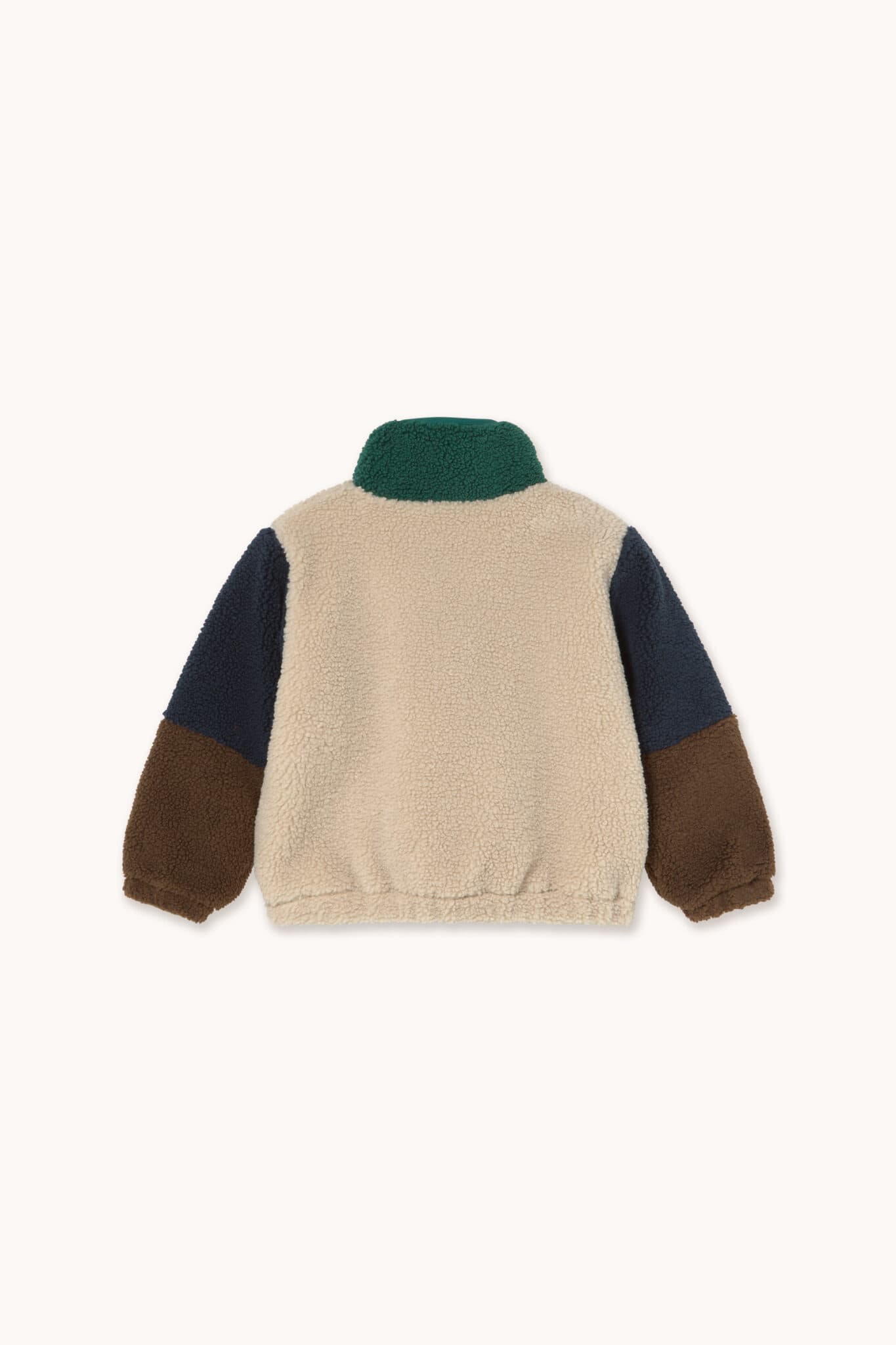 Tiny Cottons / Color Block Polar Teddy Jakke / Grøn — billede 2