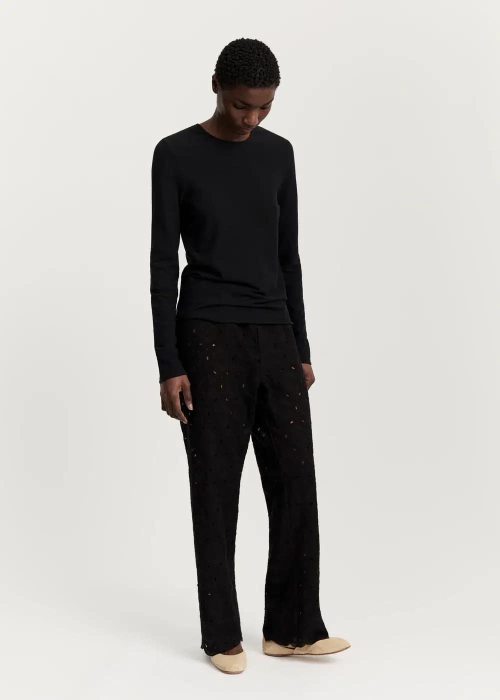 Aiayu / Ava Pant Embroidery / Black — billede 2