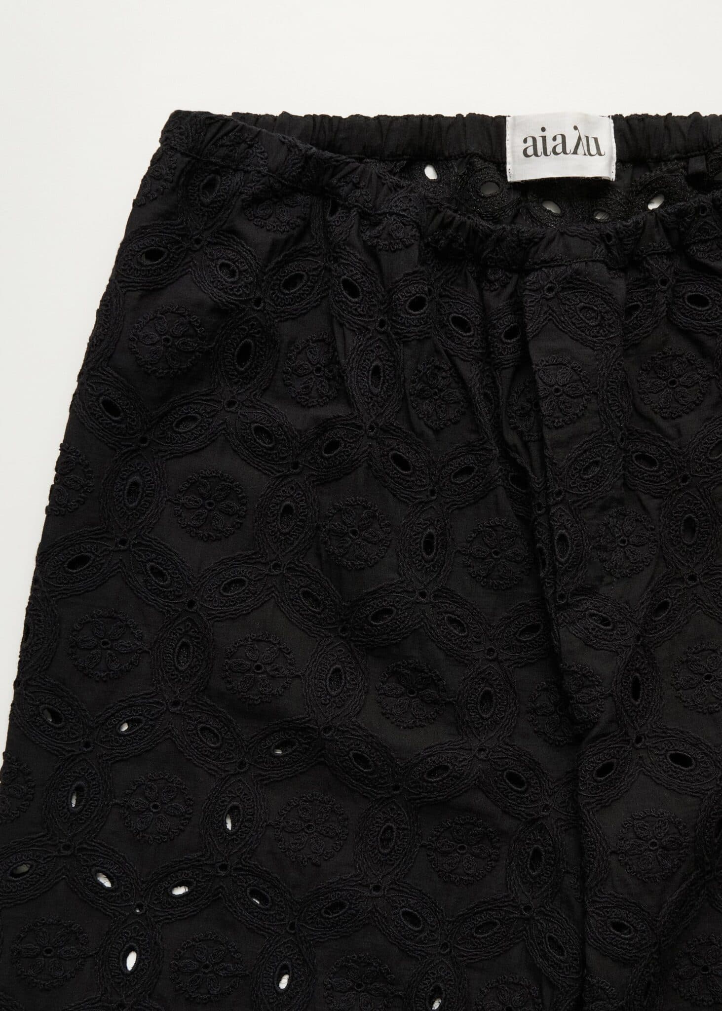 Aiayu / Ava Pant Embroidery / Black — billede 4