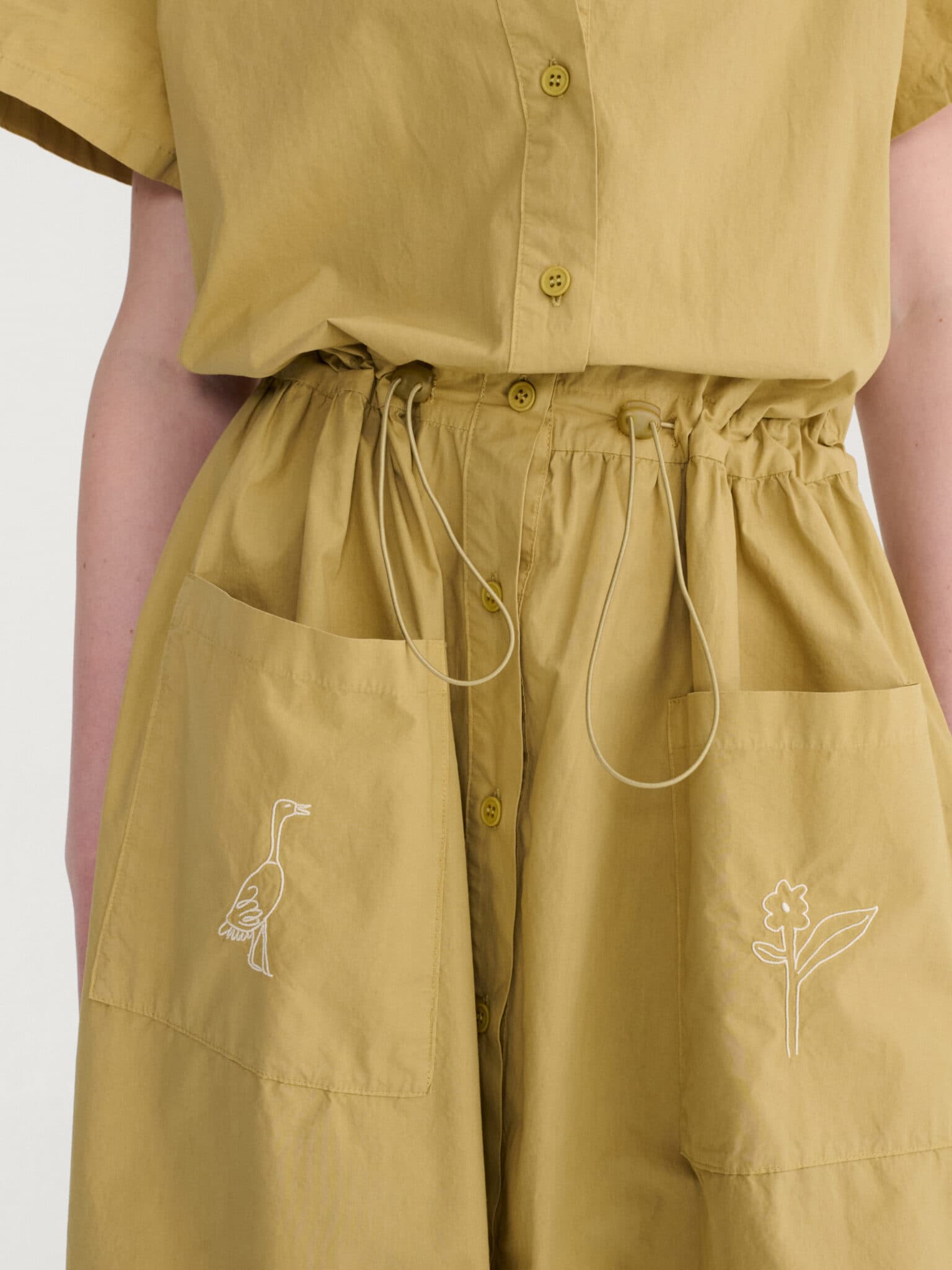 Bobo Choses Woman / Lang skjortekjole / khaki — billede 2